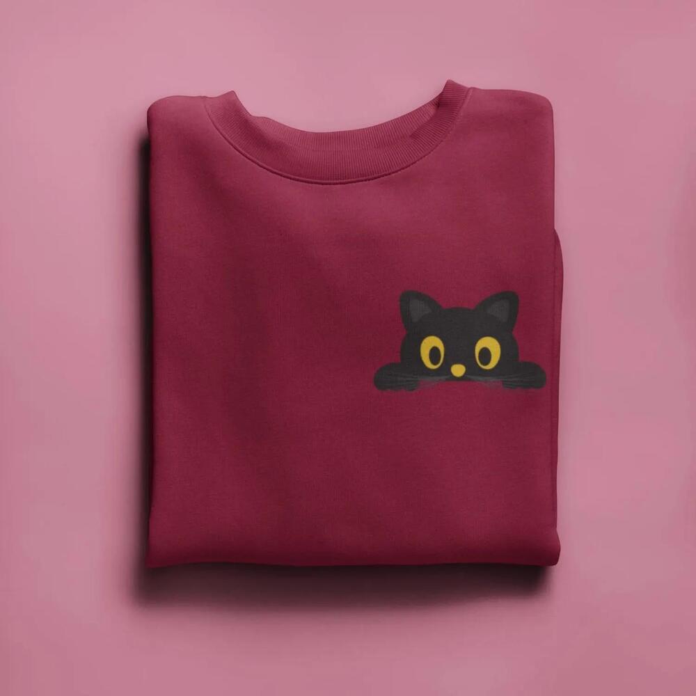 Cute Cat Peeking , Funny Cat Lover Gift